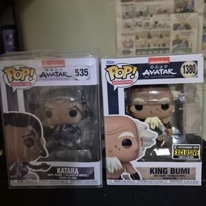 Funko Pop! Avatar Katara and King Bumi Figures